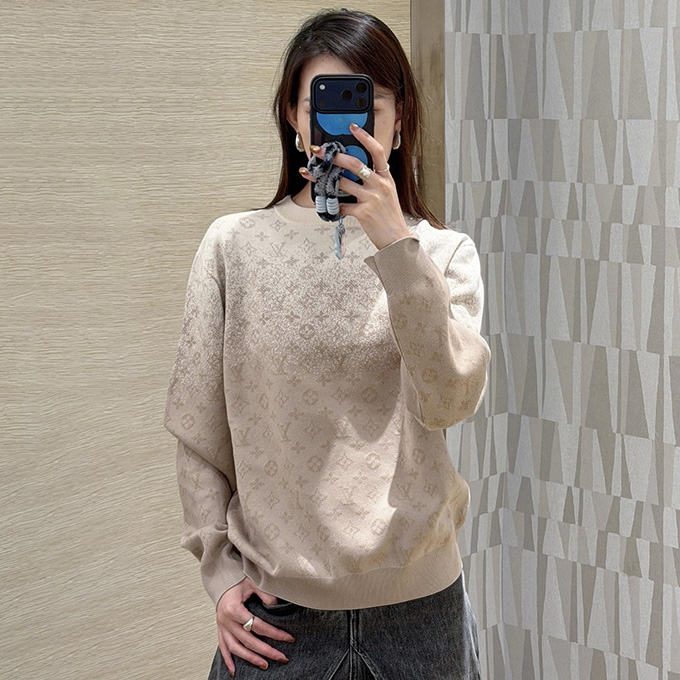 lv louis vuitton monogram gradient sweater